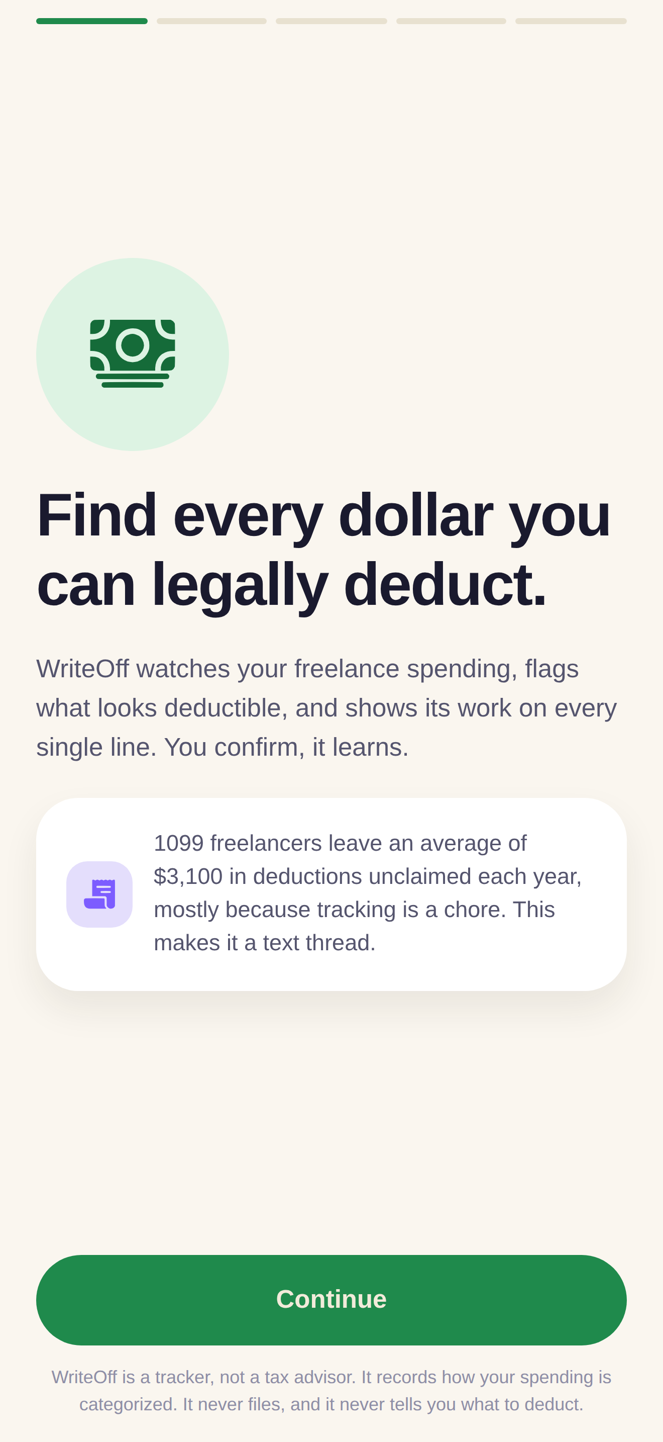 WriteOff app: find every dollar you can legally deduct